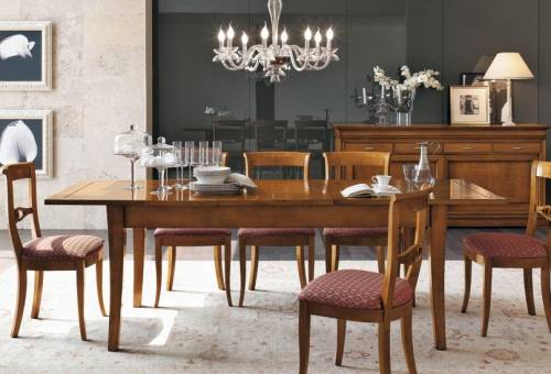 rustikální jídelní stoly a židle 