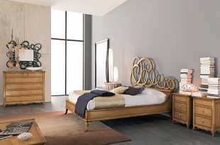 luxusní rustikální ložnice a postele